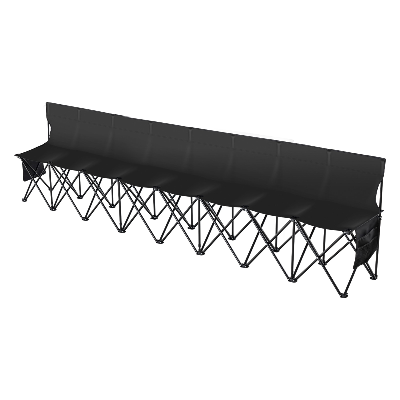 8 Seat Portable Folding Bench For Sports Events And Camping_voghion.com